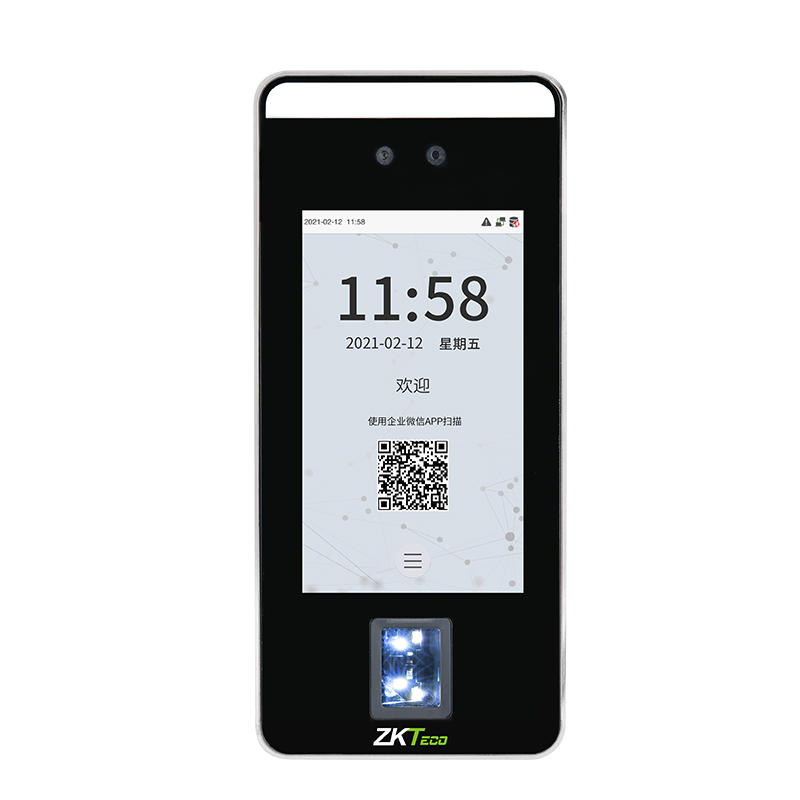 ZKTeco/熵基科技ZK-F6企业微信动态人脸指纹识别考勤机 手机APP云打卡机 远程门禁考勤一体机 TJHX10080835143610